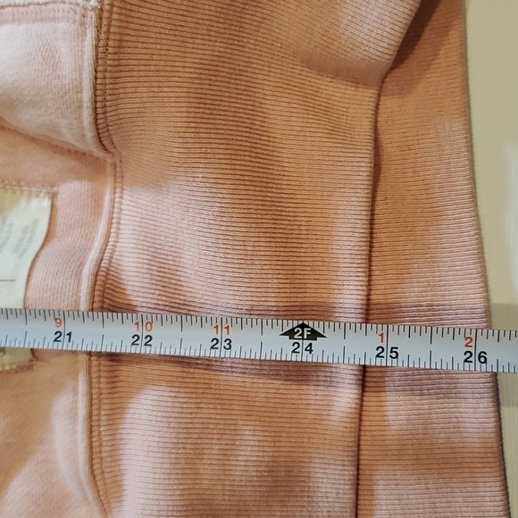 Champion Pink Sweatshirt Reverse Weave Oversized Drawstring Hoodie Medium - Picture 8 of 8